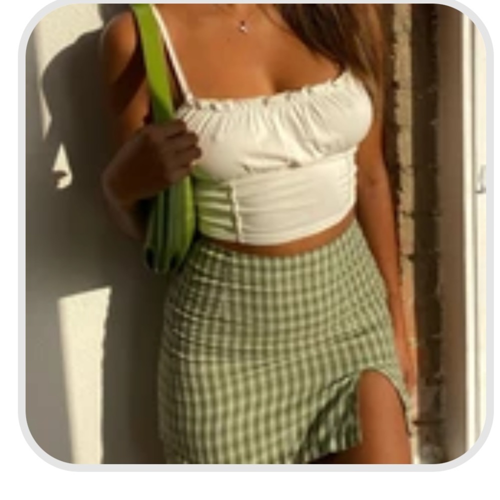 Princess Polly Plaid Mini Skirt NWT